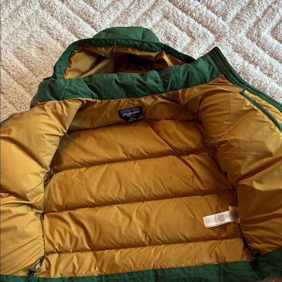 Patagonia Forest Green Downdrift Hooded Coat - Picture 4 of 11